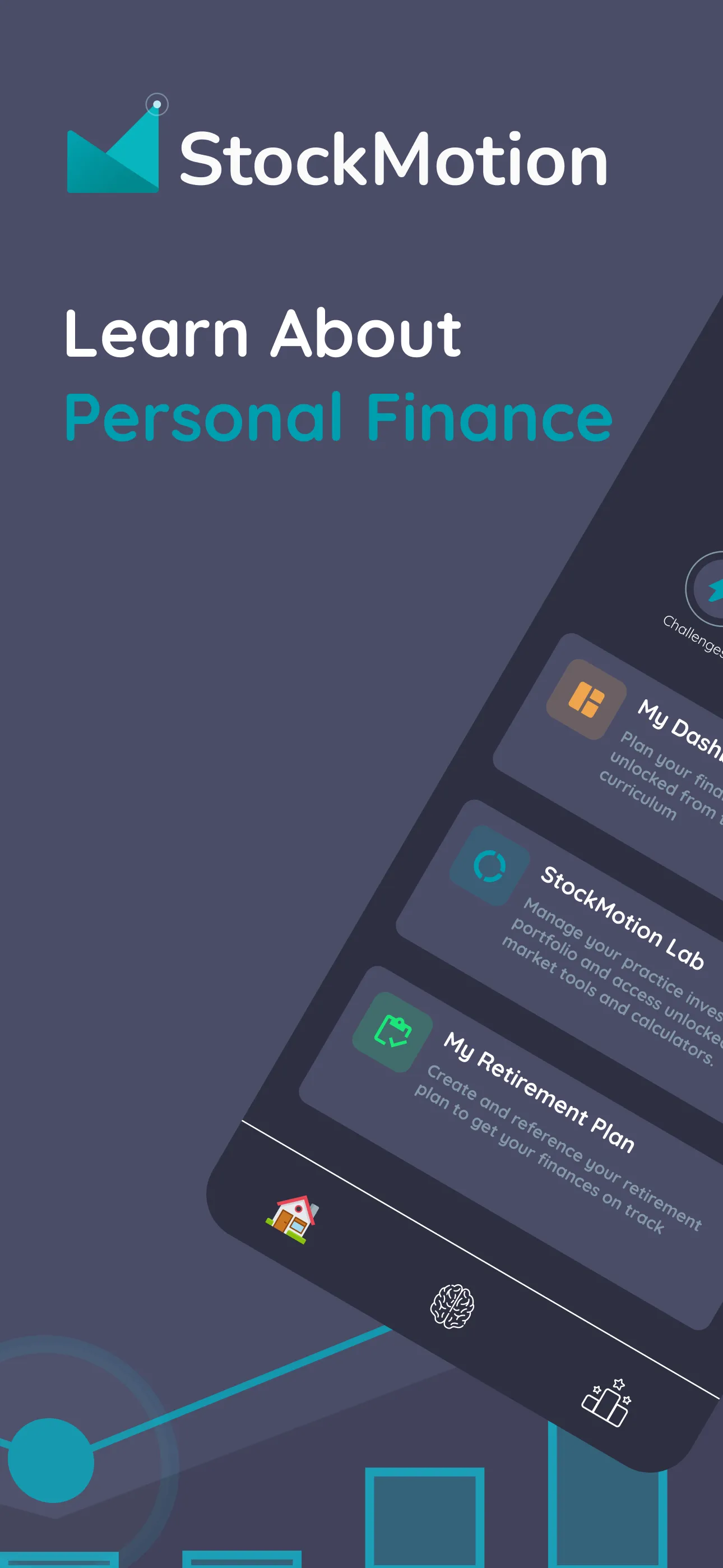 StockMotion — Learn about personal finance home screen