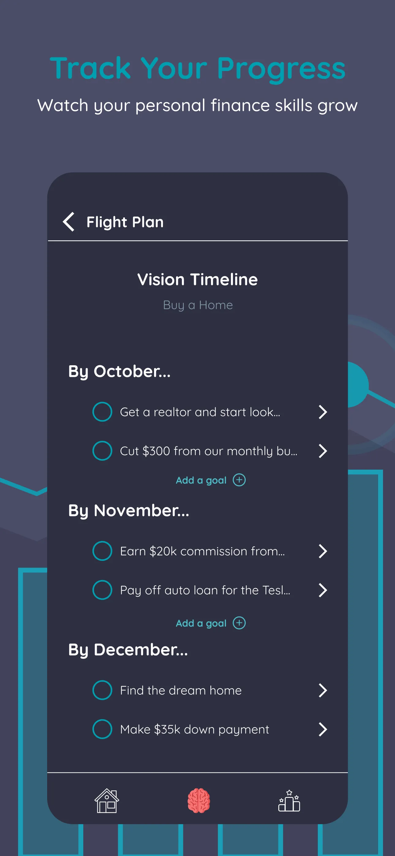 StockMotion — Vision timeline progress tracking
